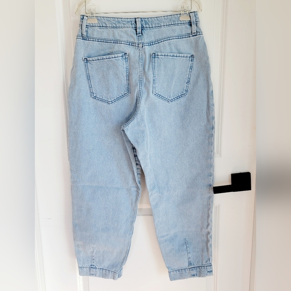 Gianni Bini High-waist Boyfriend Tapered Ankle-length Lightwash Jeans Sz 28 - Picture 3 of 9